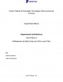 Relatório - Eletrônica Retificadores de Meia Onda com Filtro e sem Filtro