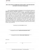 DECLARAÇÃO DE ACORDO DE EXTRAJUDICIAL DE RESCISÃO DE CONTRATO TÁCITO DE TRABALHO