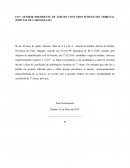 SENHOR PRESIDENTE DE JÚRI DO CONCURSO PÚBLICO DO TRIBUNAL JUDICIAL DE CABO DELGAO