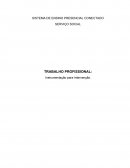 TRABALHO PROFISSIONAL: Instrumentação para Intervenção