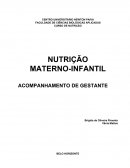 NUTRIÇÃO MATERNO-INFANTIL ACOMPANHAMENTO DE GESTANTE