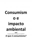 Educação Ambiental: Consumismo e Impacto Ambiental