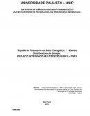 Equilíbrio Financeiro no Setor Energético Elektro Distribuidora de Energia.