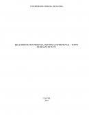 RELATÓRIO DE METODOLOGIA CIENTÍFICA EXPERIMENTAL – TEMPO DE REAÇÃO HUMANA