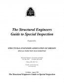 STRUCTURAL ENGINEER'S GUIDE TO SPECIAL INSPECTION
