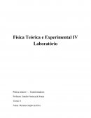 O 1º Relatório de Física Teórica e Experimental IV