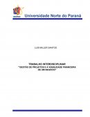 TRABALHO INTERDISCIPLINAR “GESTÃO DE PROJETOS E A VIABILIDADE FINANCEIRA DE UM NEGÓCIO”