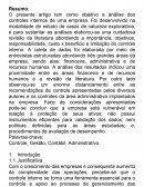 O Controle, Gestão, Contábil, Administrativo