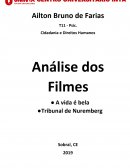 Analises dos Filmes "A Vida é Bela" e "Tribunal de Nuremberg"