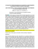 UTILIZAÇÃO DE TESTES BIOQUIMICOS NO DIAGNÓSTICO, MONITORAMENTO E RASTREIO DO INFARTO AGUDO DO MIOCÁRDIO