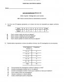 Exercício Estatística Probabilidade