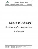 Método de determinação de açudares dsn