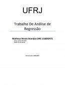 Trabalho De Análise de Regressão