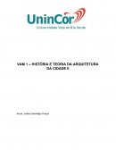 A HISTÓRIA E TEORIA DA ARQUITETURA DA CIDADE II