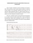 DIMENSIONAMENTO DE PROJETO ARQUITETÔNICO PARA SALA DE ESTAR/JANTAR