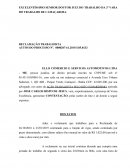 EXCELENTÍSSIMO SENHOR DOUTOR JUIZ DO TRABALHO DA 3º VARA DO TRABALHO DE CAMAÇARI/BA. RECLAMAÇÃO TRABALHISTA