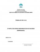 O PAPEL DOS NÍVEIS HIERARQUICOS NO SUCESSO EMPRESARIAL