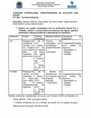 ATIVIDADE EXTRACLASSE: CARACTERIZAÇÃO DA POLUIÇÃO DAS ÁGUAS