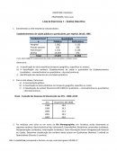 Lista de Exercícios Estatística Analise Descritiva