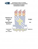 DEPARTAMENTO DE QUÍMICA COORDENAÇÃO DE QUÍMICA