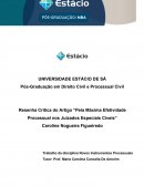 Resenha Pela Máxima Efetividade Processual nos Juizados Especiais Cíveis