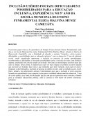 INCLUSÃO E SÉRIES INICIAIS: DIFICULDADES E POSSIBILIDADES PARA A EDUCAÇÃO INCLUSIVA, EXPERIÊNCIA NO 5° ANO DA ESCOLA MUNICIPAL DE ENSINO FUNDAMENTAL ELIZIA MALVINA MUNIZ CAMETÁ/PA