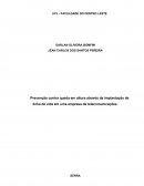 Prevenção contra queda em altura através da implantação de linha de vida em uma empresa de telecomunicações.