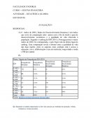 GESTÃO FINANCEIRA ATIVIDADE ESTATÍSTICA