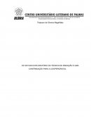 ESTUDO EXPLORATÓRIO DA TÉCNICA DE RADIAÇÃO: Requisitos para uma planta no Tocantins
