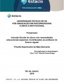 Fichamento Inclusão Escolar do Aluno com Necessidades Educacionais Especiais: Contribuições ao Professor do Ensino regular