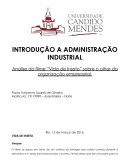 Analise do filme “Vida de Inseto” sobre o olhar da organização empresarial