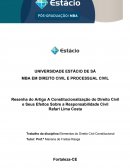 Resenha do Artigo “Cláusulas Contratuais Gerais e Contrato de Adesão como Técnica e Metódica das Relações Privadas na Sociedade Contemporânea”