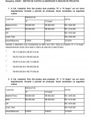 A GESTÃO DE CUSTOS, ELABORAÇÃO E ANÁLISE DE PROJETOS