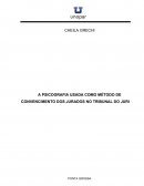 A PSICOGRAFIA USADA COMO MÉTODO DE CONVENCIMENTO DOS JURADOS NO TRIBUNAL DO JURI