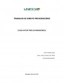 TRABALHO DE DIREITO PREVIDENCIÁRIO O QUE HÁ POR TRÁS DA MENDICÂNCIA