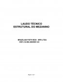 LAUDO TÉCNICO ESTRUTURAL DO MEZANINO