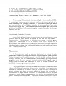 O PAPEL DA ADMINISTRAÇÃO FINANCEIRA E DO ADMINISTRADOR FINANCEIRO