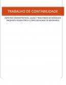 O TRABALHO DE CONTABILIDADE