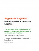 Regressão Logística no Minitab