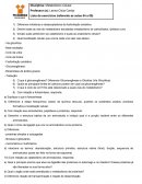 Lista de Exercicios - Biologia