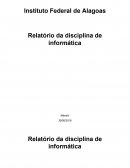 Relatório da Disciplina de Informática