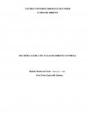 DECISÕES ACERCA DE TAXAS DE DIREITO AUTORIAL