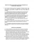 Proposta de Saneamento - DIREITO DO TRABALHO APLICADO DA ADVOCACIA PREVENTIVA AO CONTENCIOSO TRABALHISTA