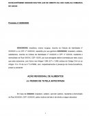 AÇÃO REVISIONAL DE ALIMENTOS c/c PEDIDO DE TUTELA ANTECIPADA