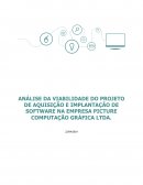 ANÁLISE DA VIABILIDADE DO PROJETO DE AQUISIÇÃO E IMPLANTAÇÃO DE SOFTWARE NA EMPRESA PICTURE COMPUTAÇÃO GRÁFICA LTDA