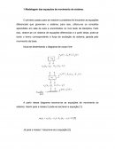 Modelagem das Rwuações de Movimento do Sistema