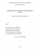 Relatório das Práticas de Laboratório da Disciplina de Materiais de Construção