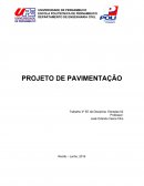 O PROJETO DE PAVIMENTAÇÃO