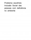 Inclusão Social de Pessoas Com Deficiência no Ambiente de Trabalho