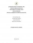 DISCIPLINA: FUNDAMENTOS ECONÔMICOS DA EDUCAÇÃO